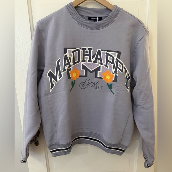 Madhappy Tops - Madhappy Spring Capsule Fleece Crewneck Periwinkle XS